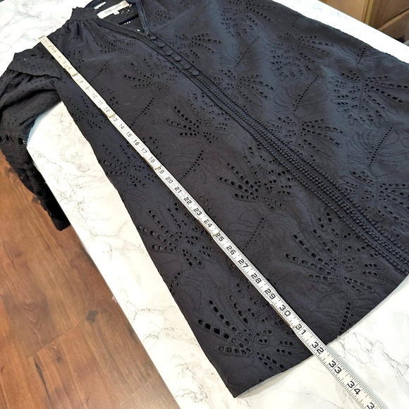 Diane Von Furstenberg Nicolette Broderie Anglaise Cotton Mini Dress Size XXS - Picture 14 of 16